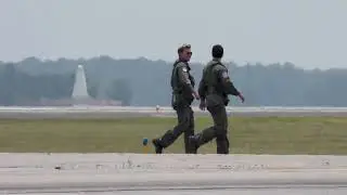 California Tom Cruise & Iceman Arrive on Huey Helicopter