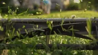 Beachfront B-Roll: Slow Motion Push Mower (Free to Use HD Stock Video Footage)