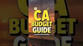 Save this California budget guide 📍
