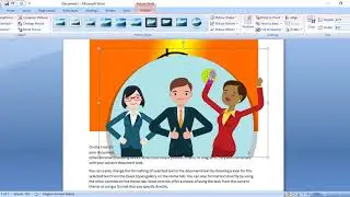 MS OFFICE WORD CLASS 4 , COMPACT KNOWLEDGE insert tab ( picture , shapes)