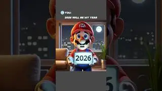 2026 Will Be My Year! 🥳🗓️ #mario #memes #shorts #ai #chatgpt #newyear #aistory
