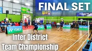 HAMDAL FIKHAM Vs SHILVAN JEBAS - Kerala State Inter District Badminton Championship Final Set