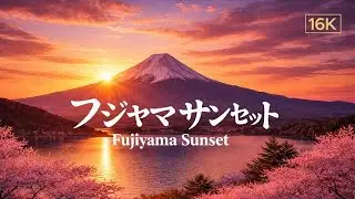 Fujiyama full Sunset || Japan Fujisan 16k