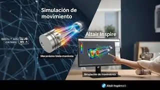 Simulación dinámica de componentes moviles de motor a combustión con Altair Inspire parte 4