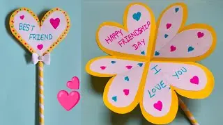 Beautiful Heart Shape Friendship Day Gift Card | Handmade Gift Card For Best Friends #friendshipday