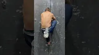 Urban Indoor Solo Crack Climbing #shorts