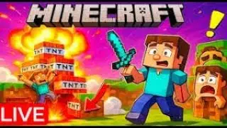 LIVE: Falling Pickaxe #shorts #minecraft #live