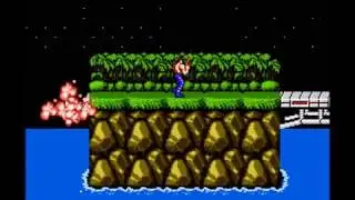 Contra - no deaths, no power-ups