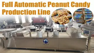 Fully Automatic Peanut Candy Production Line in Action 🍬🥜#peanutbrittle #peanutprocessing