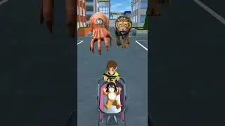 Kids Cry for Help but Parents Sleep | Hand Zombie & Lion Attack | Sakura School Simulator Story