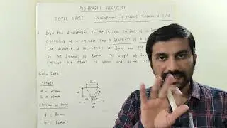 PROBLEMS ON DEVELOPMENT OF LATERAL SURFACES OF SOLID PROBLEM 1 #caed #mechanical #engineering 