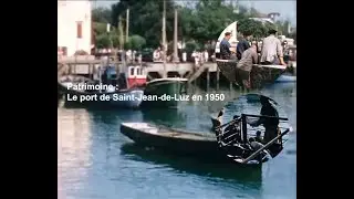 Le port de Saint-Jean-de-Luz dans les années 50