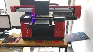 DOMSEM 3360 UV printer machine custom printing on a iPad back cover