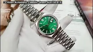 HWATCH Review Đồng Hồ &nbsp;Citizen NJ0150-81X&nbsp; Automatic Sắt Green Nam