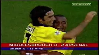 Middlesbrough 0-4 Arsenal 2003/04