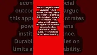 Political Analysis: Pramila Jayapal on Federal Authority (D)