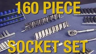 160 Piece Socket Set - Includes FREE Socket Tray! Eastwood