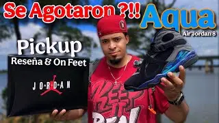 LOS CONSEGUÍ ! Jordan 8 Aqua - Pickup, Reseña & En Pies 👣 