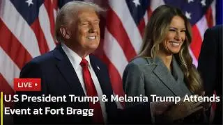 🔴LIVE: U.S President Trump & Melania Trump Attends Event at Fort Bragg | AC13