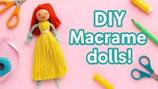 How to make a macrame doll | Macrame thread craft projects for beginners | Simple and easy tutorial