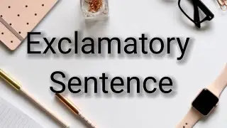 Rules of exclamatory sentences