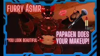 [Furry ASMR] Buff Papagen Dragon Does Your Makeup!~ (Brushing, Water Sounds, Spraying, Patting)