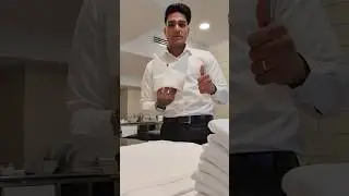How to Fold  Bishop's hat with Napkin.#hospitality #reelsindia #viral #trendingreel