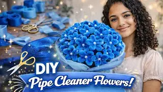 Pipe Cleaner වලින් ලස්සන මල් Bouquet එකක් 🌸 | Easy DIY Craft