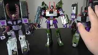 Transformers Armada Megatron Comparison OG, Combiner Wars, Legacy