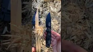 S#0144 ⚡ Esee 3 Feather Stick Making Fuzz Stick Featherstick Curles Feathersticking Test Review