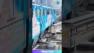 Real-Life Train Puzzle! 🧩 This Monorail Track is a Transformer! #trains #coolstuff #cityscape