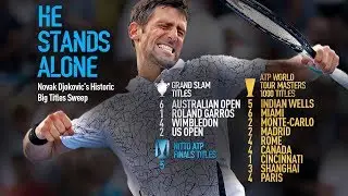 Novak Djokovic Stands Alone With Big Titles Sweep