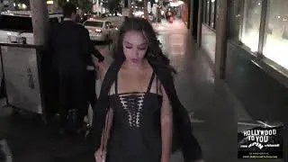 Nadia Dawn outside Katsuya Restaurant in Hollywood