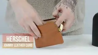 HERSCHEL JOHNNY LEATHER w CARD SLOTS