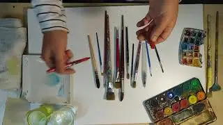 Pinceles de Pintura a la Acuarela.