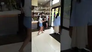 Buffet breakfast in Boracay, Philippines