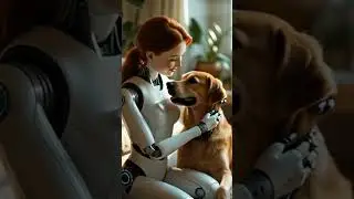 Dog Bonds with AI Woman & Transforms into Robot Dog 🤖🐶 | Futuristic Friendship #ai #robot #robots