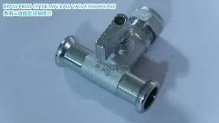 NORIKA&reg; BRASS PRESSFIT TEE MINI BALL VALVE INSTALLATION DEMO. PRODUCT SKU: MBVCRN015TOPF