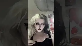 White foundation is way better than i thought? #goth #gothic #gothmakeup