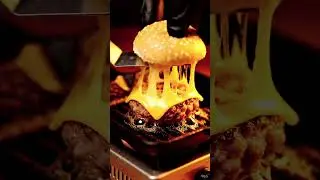 Mini Burger ASMR 🍔 | Tiny Grill Sizzle & Cheese Melt #asmr #oddlysatisfying #satisfying #asmrvideo