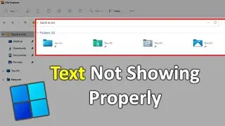 How to Fix Text Not Showing in Windows 11