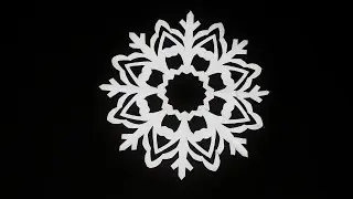 Easy Paper Snowflakes - How to make Snowflakes out of Paper (1690)
