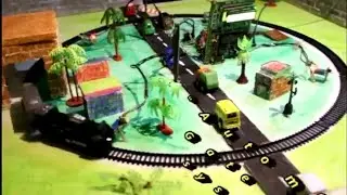 Automatic Train(Electric Train)Gate open and close system with platform working project