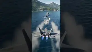 Epic Fighter Jet Strike | Warship Under Fire 🌊✈️🔥 | 3D Ultra HD Action #shorts