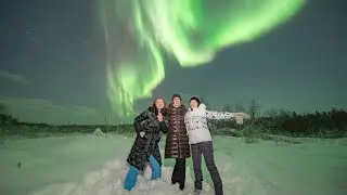Видео Северного Сияния над Мурманским 2 Февраля | Aurora Borealis video over Murmansk 2 February