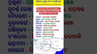 ଓଡିଶାର ୧୦ଟି ପ୍ରମୁଖ ନଦୀ || Top 10 rivers in Odisha #shorts #odia #odisha #river #odishagk