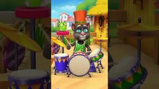 tom cat playing bass|talking tom cat #talkingtom #shorts #youtubeshorts #usa #germany #russia