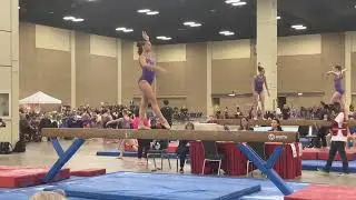 9.300 Thirteen years old Xcel Diamond Beam Routine.