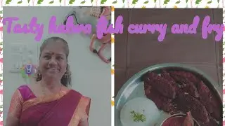 Tasty halwa fish gravy and fish fry 😋 👌 #cooking #recipe @JJdancer-pu4ek