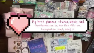 First ever planner/ Washi haul! ft. TheCoffeeMonsterzco, OMWL, Ashley Ann Laz, Simply Gilded etc...